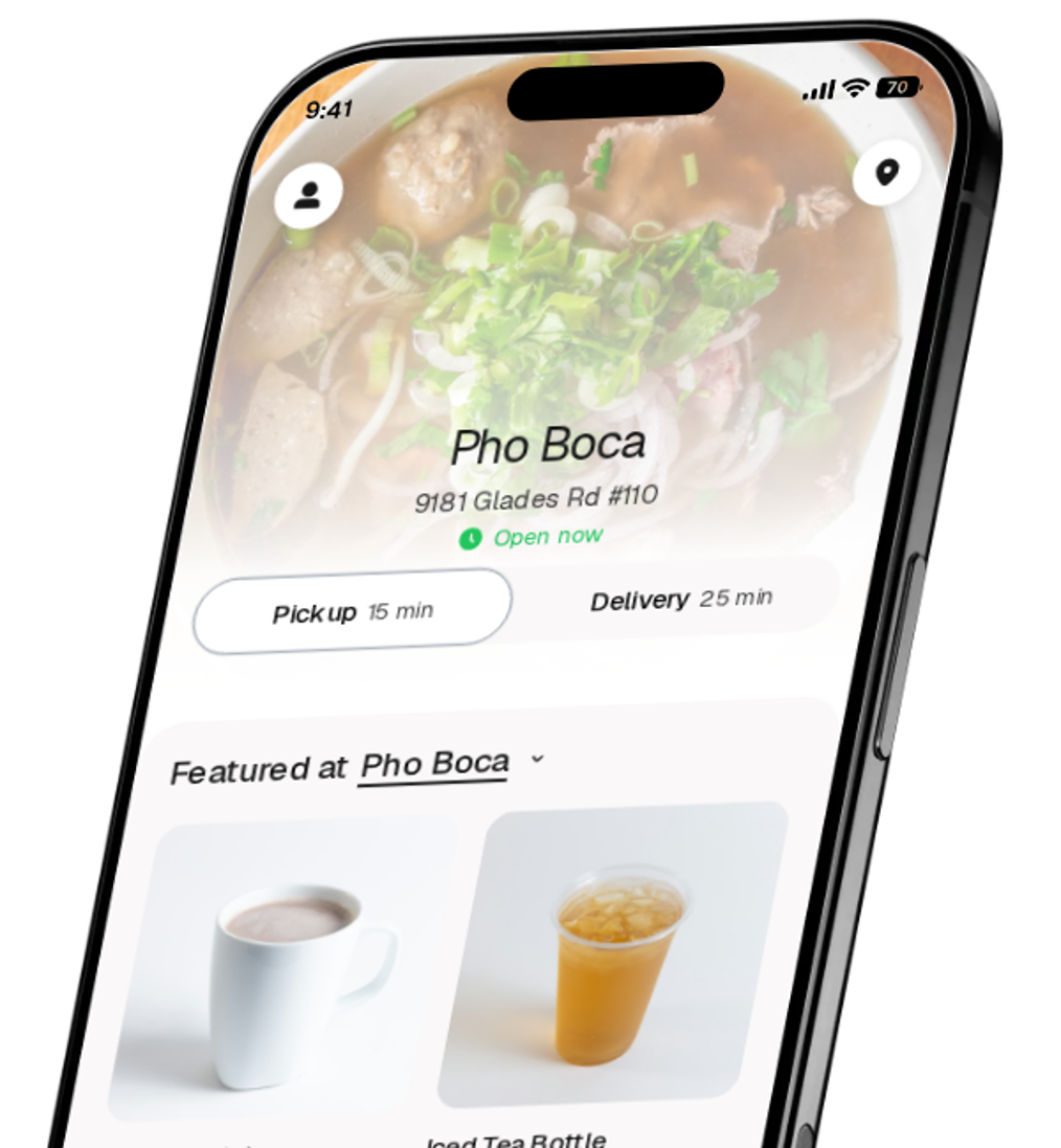 Pho Boca app preview